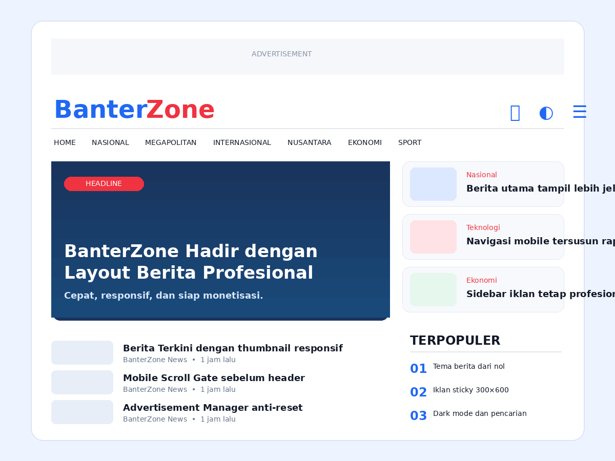 Preview tampilan BanterZone