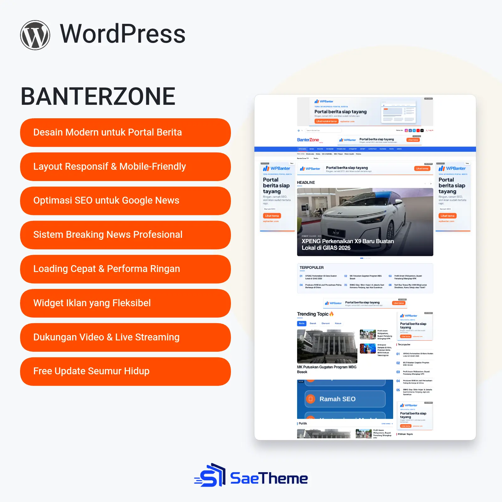BanterZone Theme WordPress Portal Berita Mirip OkeZone