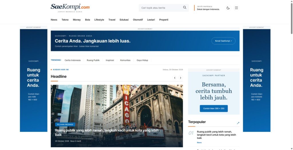 SaeKompi – Modern WordPress News Portal Theme