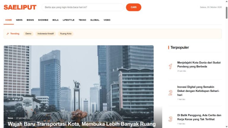 SaeLiput — WordPress News Portal Theme